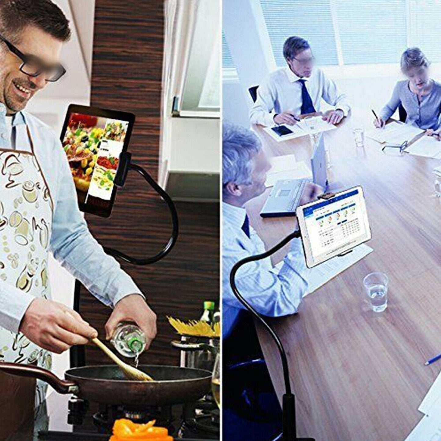 360-Degree Rotating Bed Desk Mount Stand Holder for Tablets and Phones