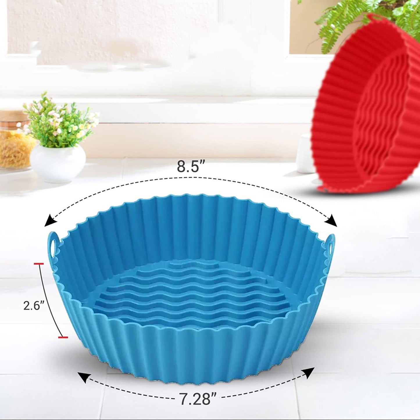 Non-Stick Safe Silicone Pot Liner Basket for Air Fryer Baking Tray