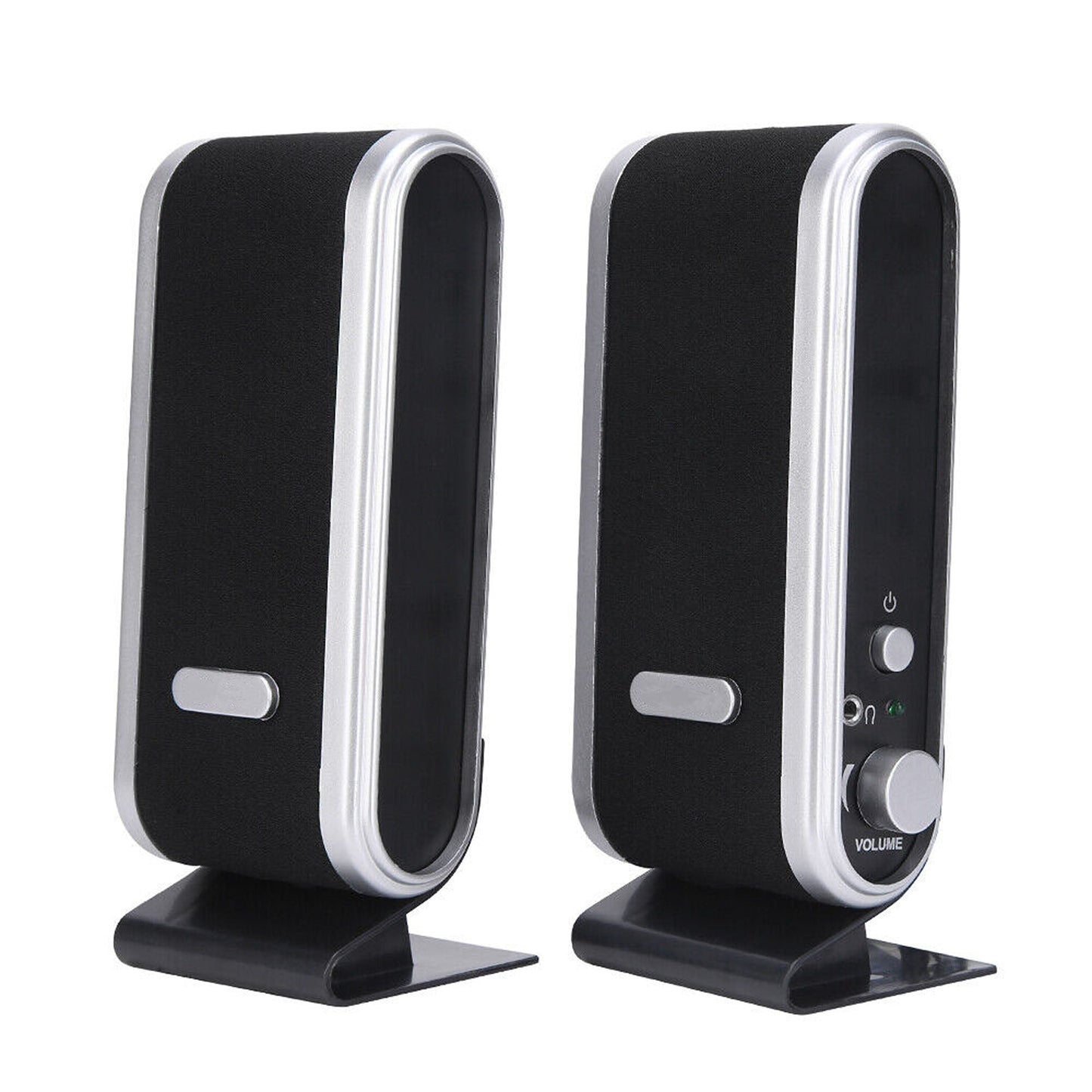 2pcs Stereo Computer Speakers with Subwoofer USB Powered for PC and Laptops