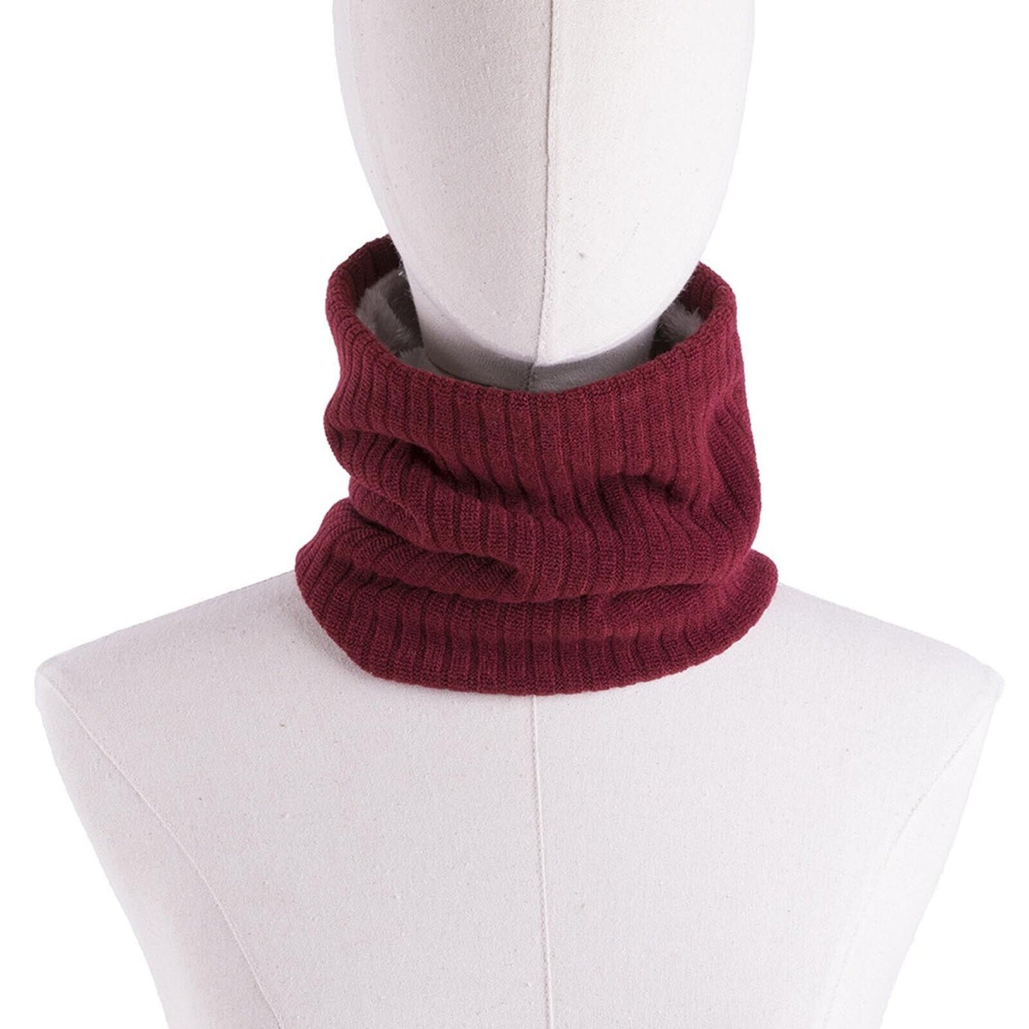 Thermal Warm Knitted Winter Scarf for Men and Women Thicken Chunky Tube
