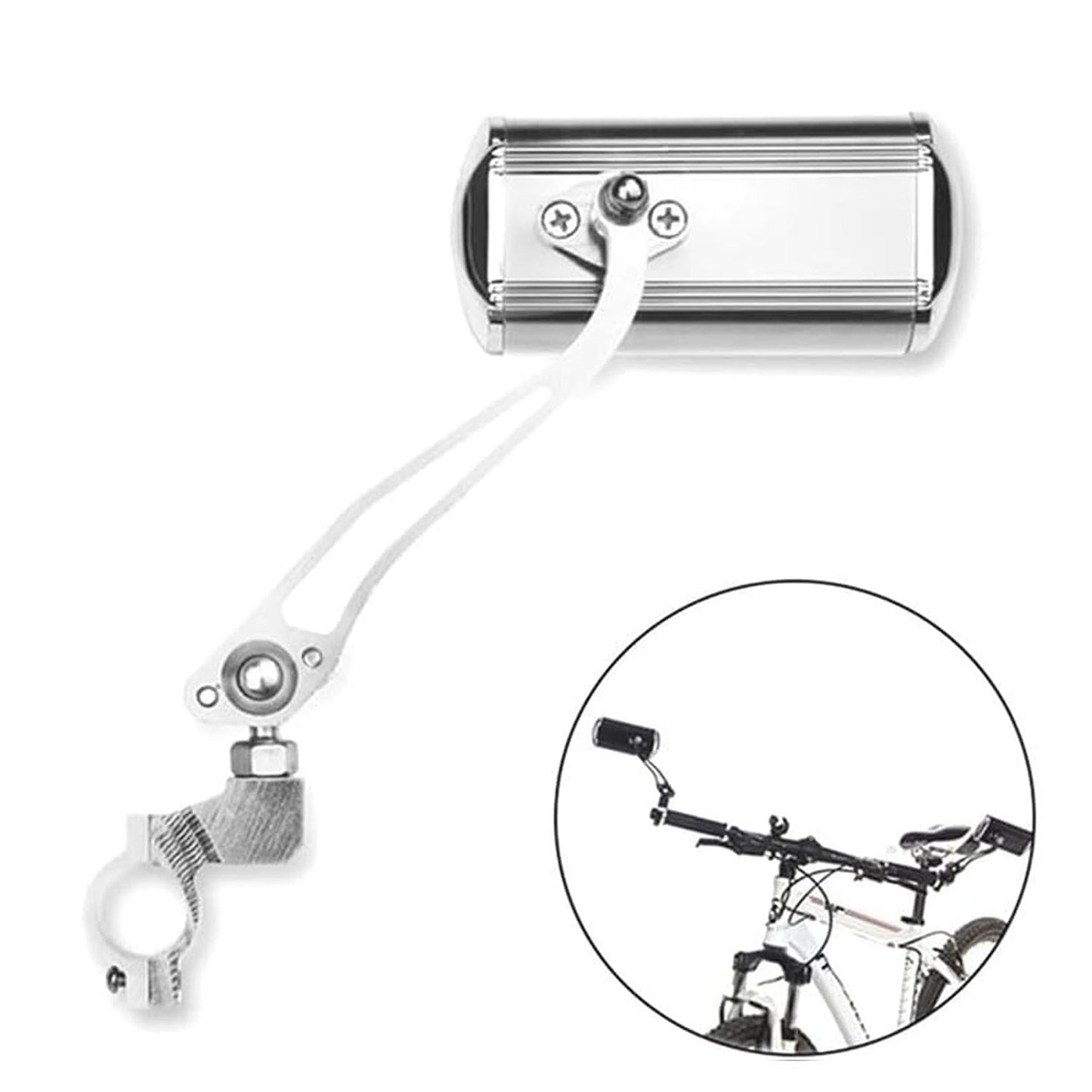 1pair Rectangular Rear View Cycling Mirror for Bicycle Handlebar