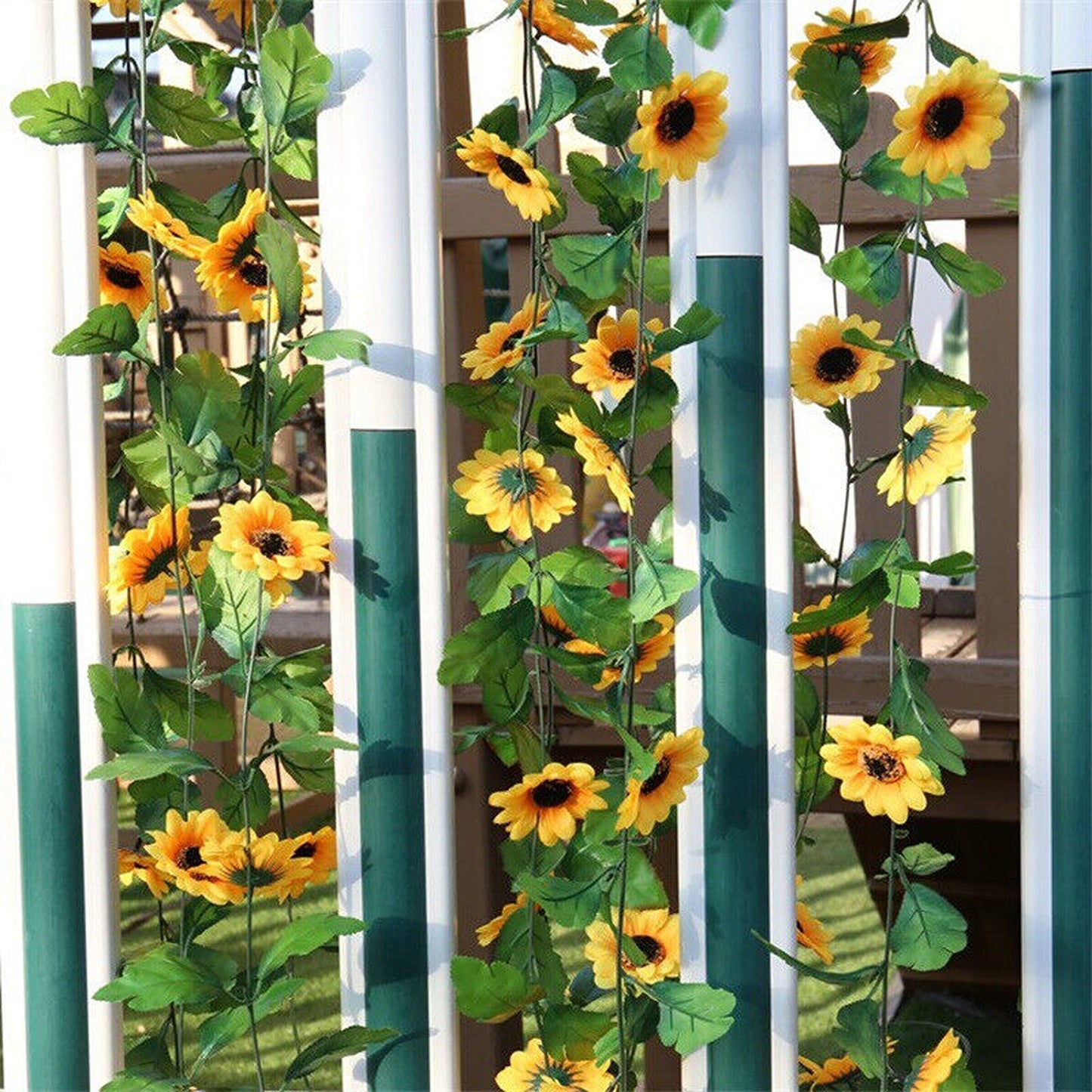 Sunflower Floral Vine Garland Silk Wedding Arch Decoration