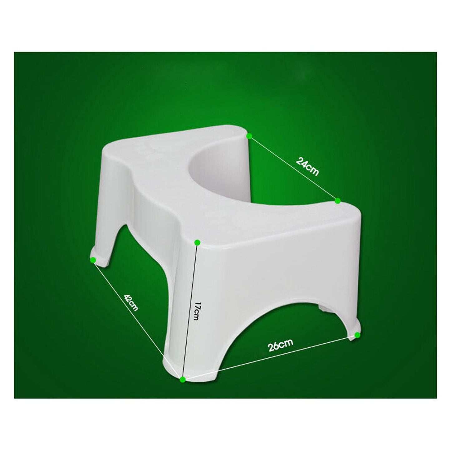 Eco-Friendly Non-Slip Sit and Squat Toilet Stool