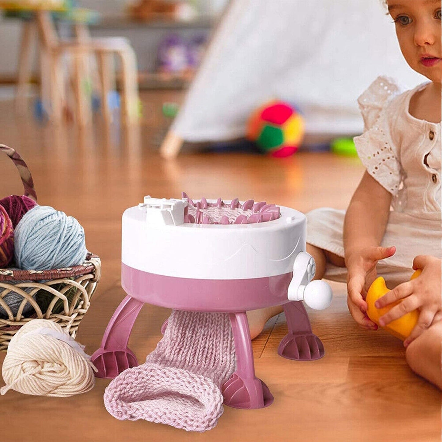 Children Smart Knitting Loom Machine Set DIY Kit for Socks and Hats