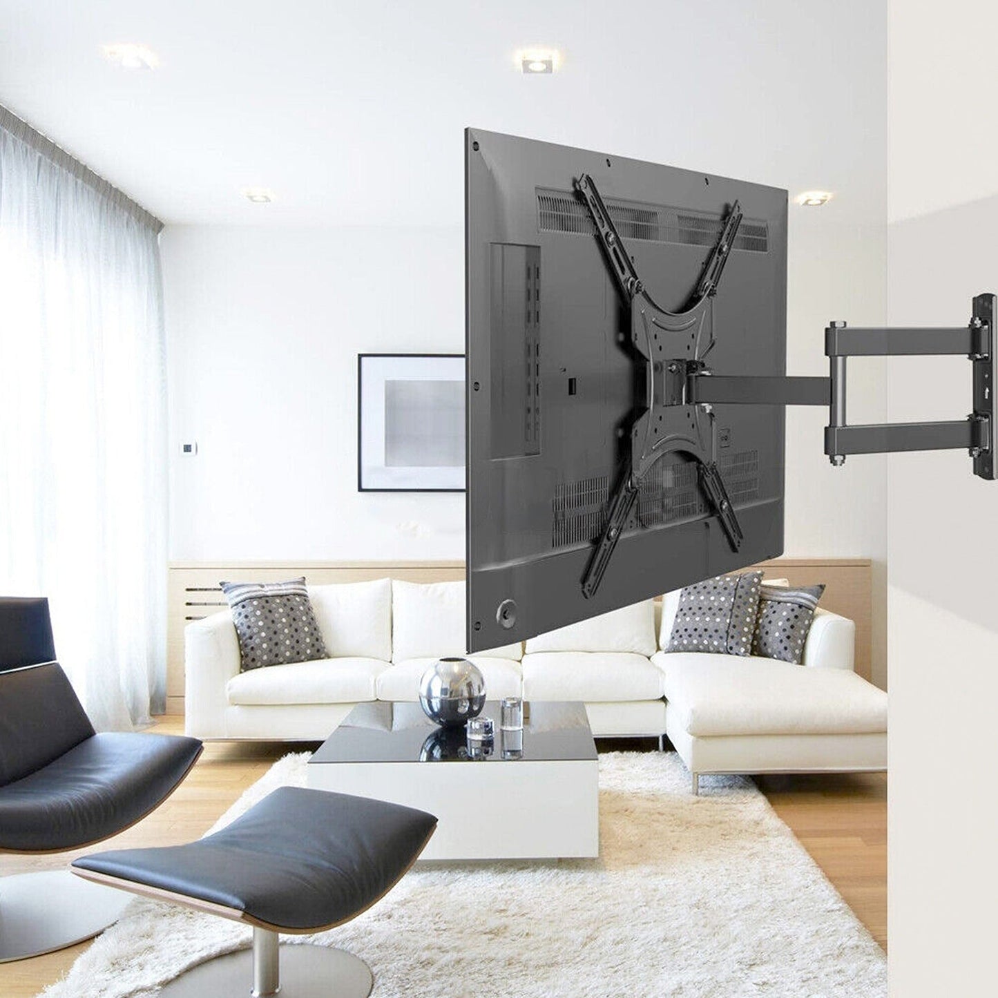 LED LCD Full Motion TV Wall Bracket Swivel Tilt Mount 32-55 Inch