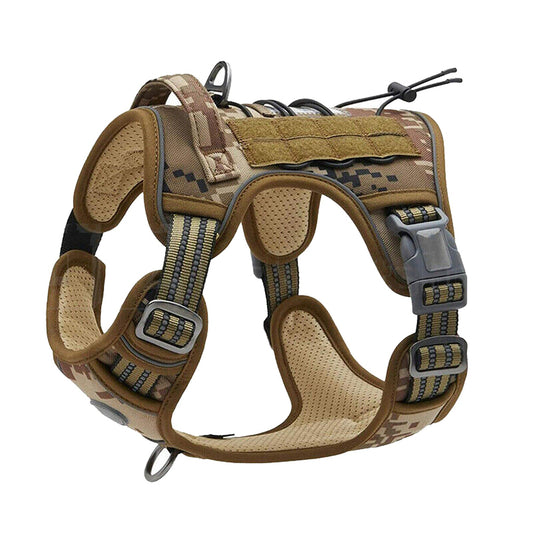 Adjustable No Pull Tactical Dog Harness for Military and Training