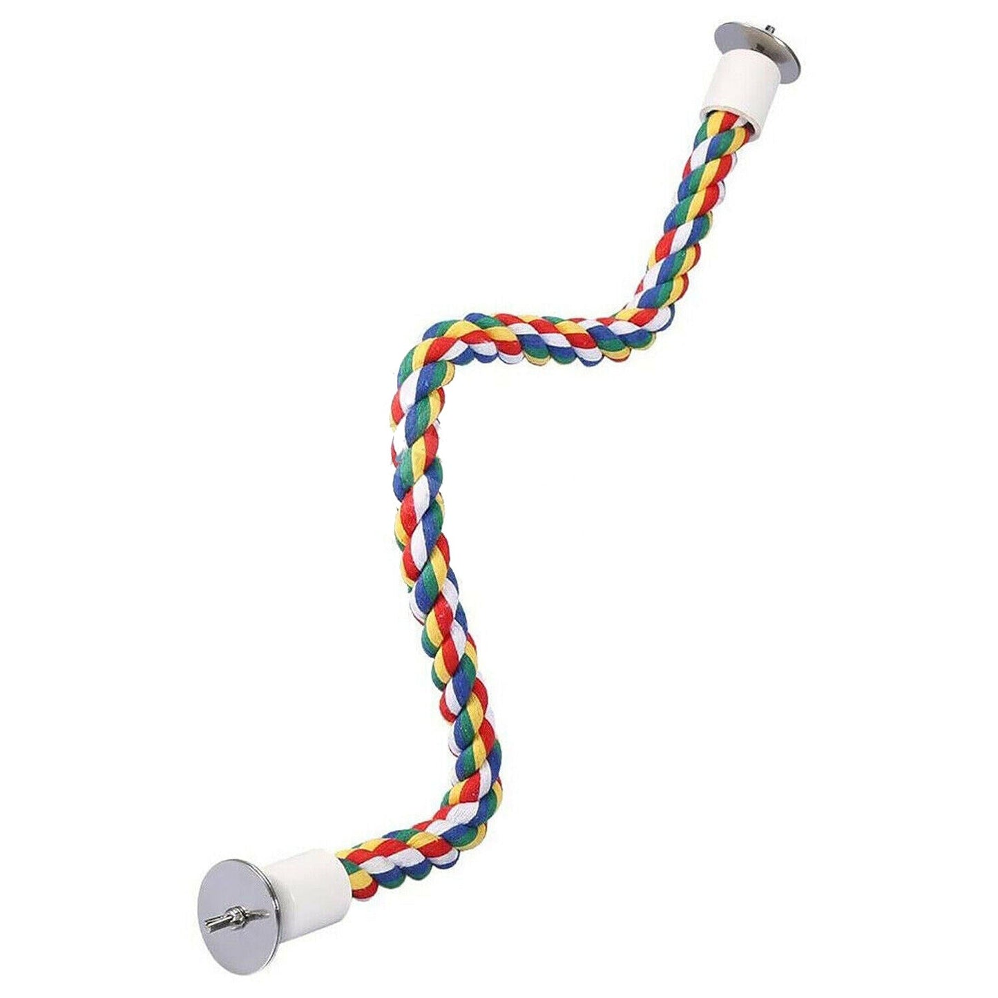 Colorful Bird Cage Comfy Rope Perches for Parrots and Pet Birds Toy