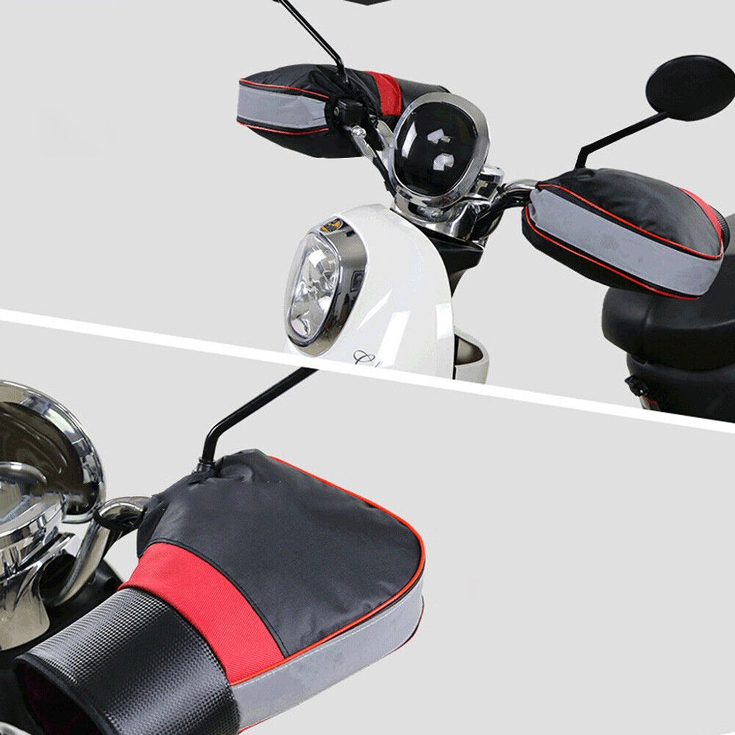 Winter Windproof Motorcycle Handlebar Muffs Thick Warm Handle Gloves