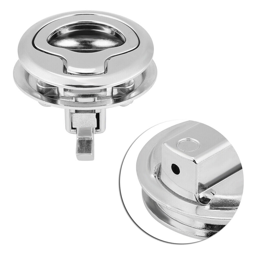Boat Marine Flush Pull Slam Latch with Lock 316 Stainless Steel 2 Keys