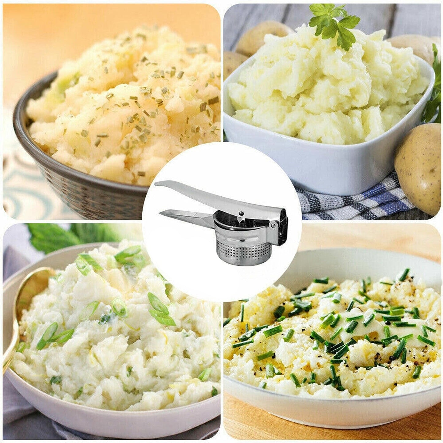 Gourmet Stainless Fruit and Vegetable Ricer Masher for Gnocchi