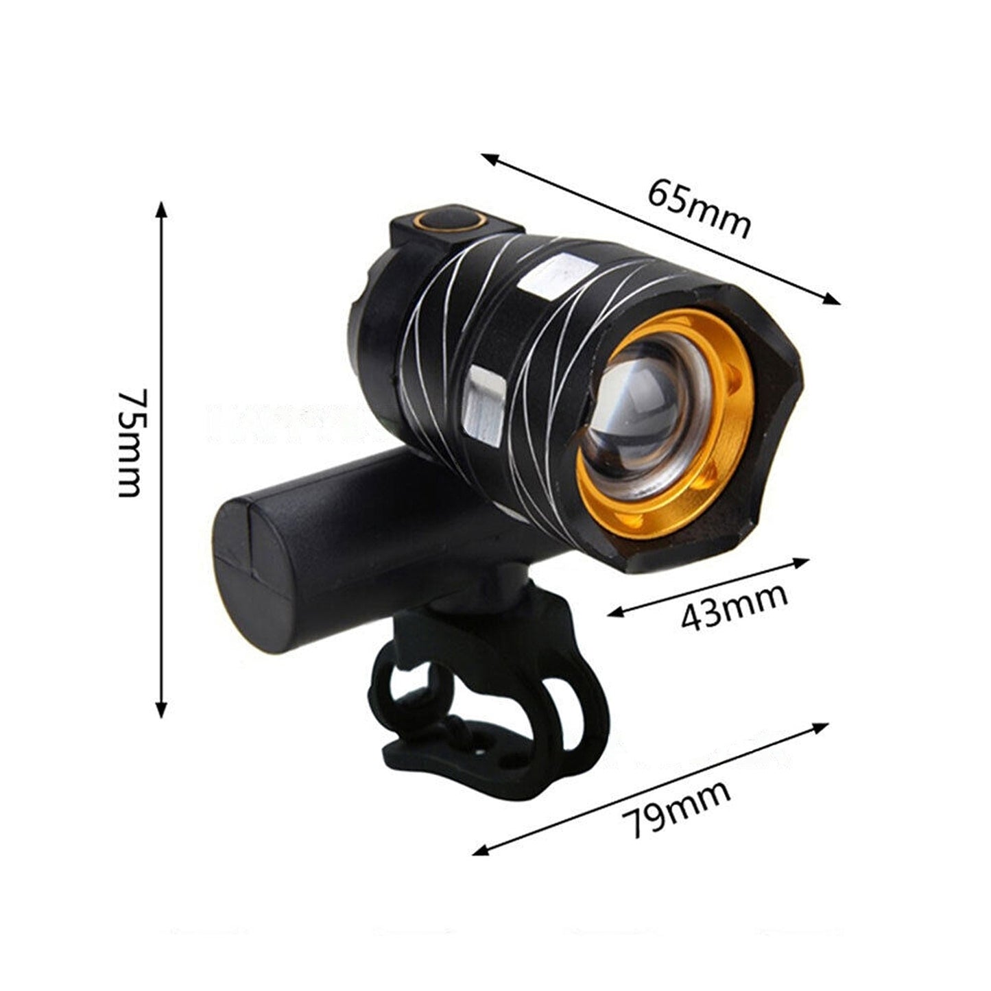 Waterproof USB Rechargeable Bicycle Light LED Front Back Headlight Bike