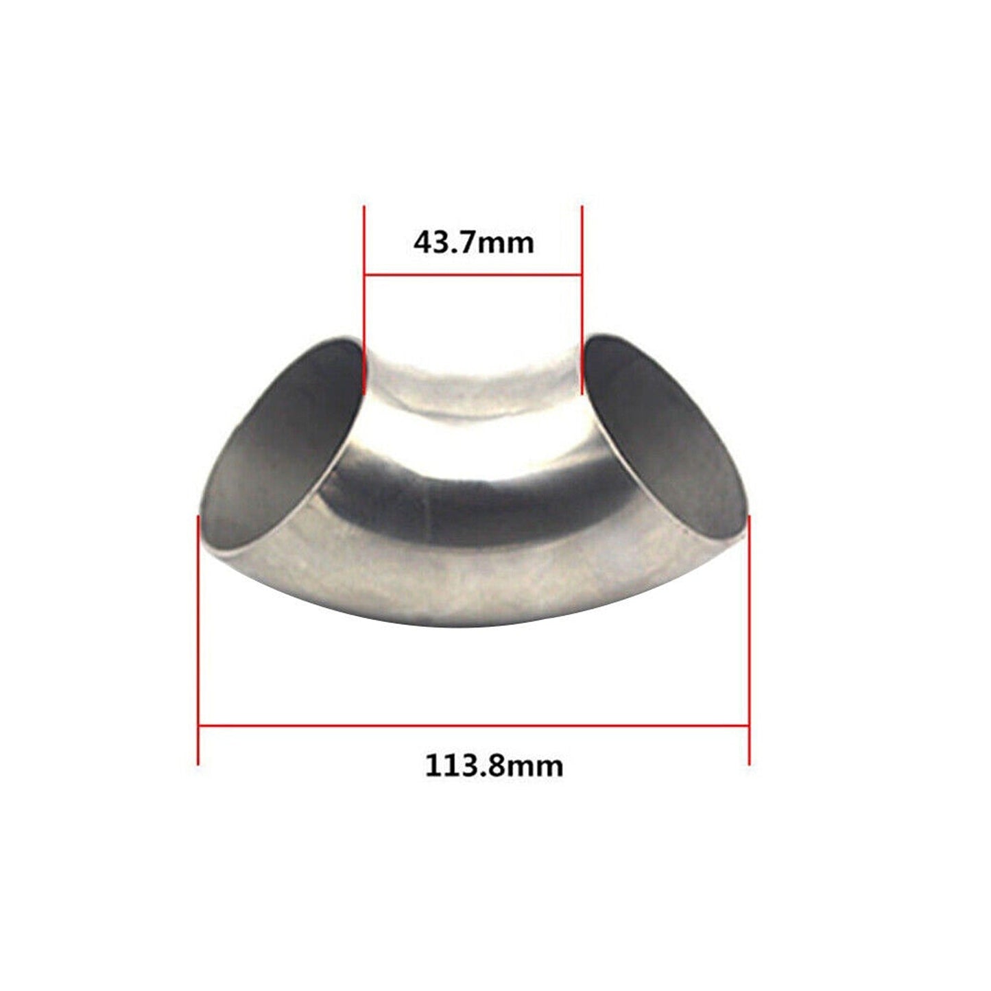 Stainless Steel 90 Degree Bend Exhaust Pipe for Car Modification