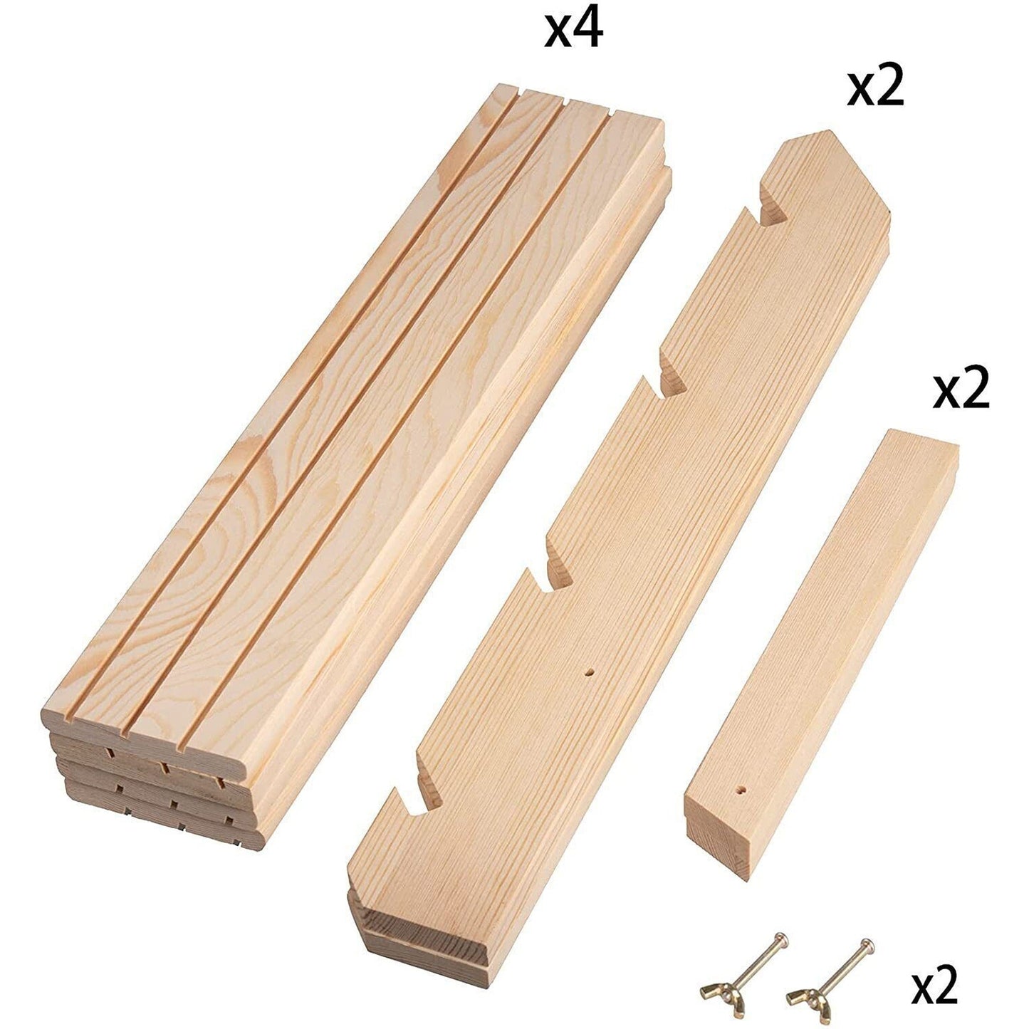 Wooden Jewelry Display Rack for Earrings Rings and Watches
