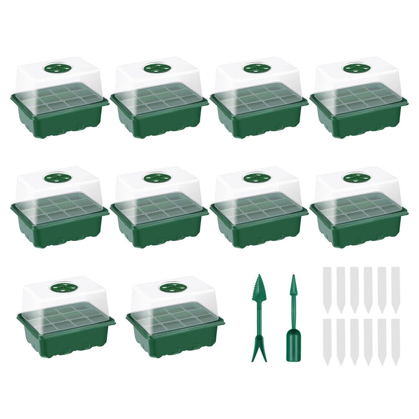 10pcs Planting Starter Kit Multi-Hole Seedling Box
