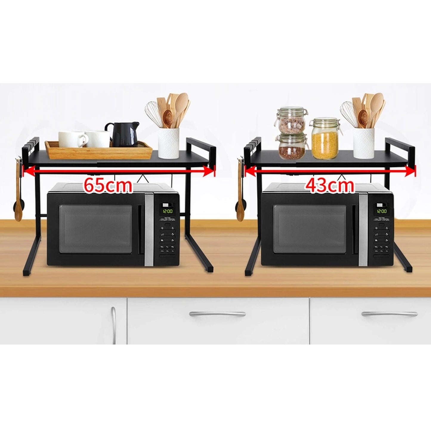 Microwave Oven Storage Rack Kitchen Organiser Shelf