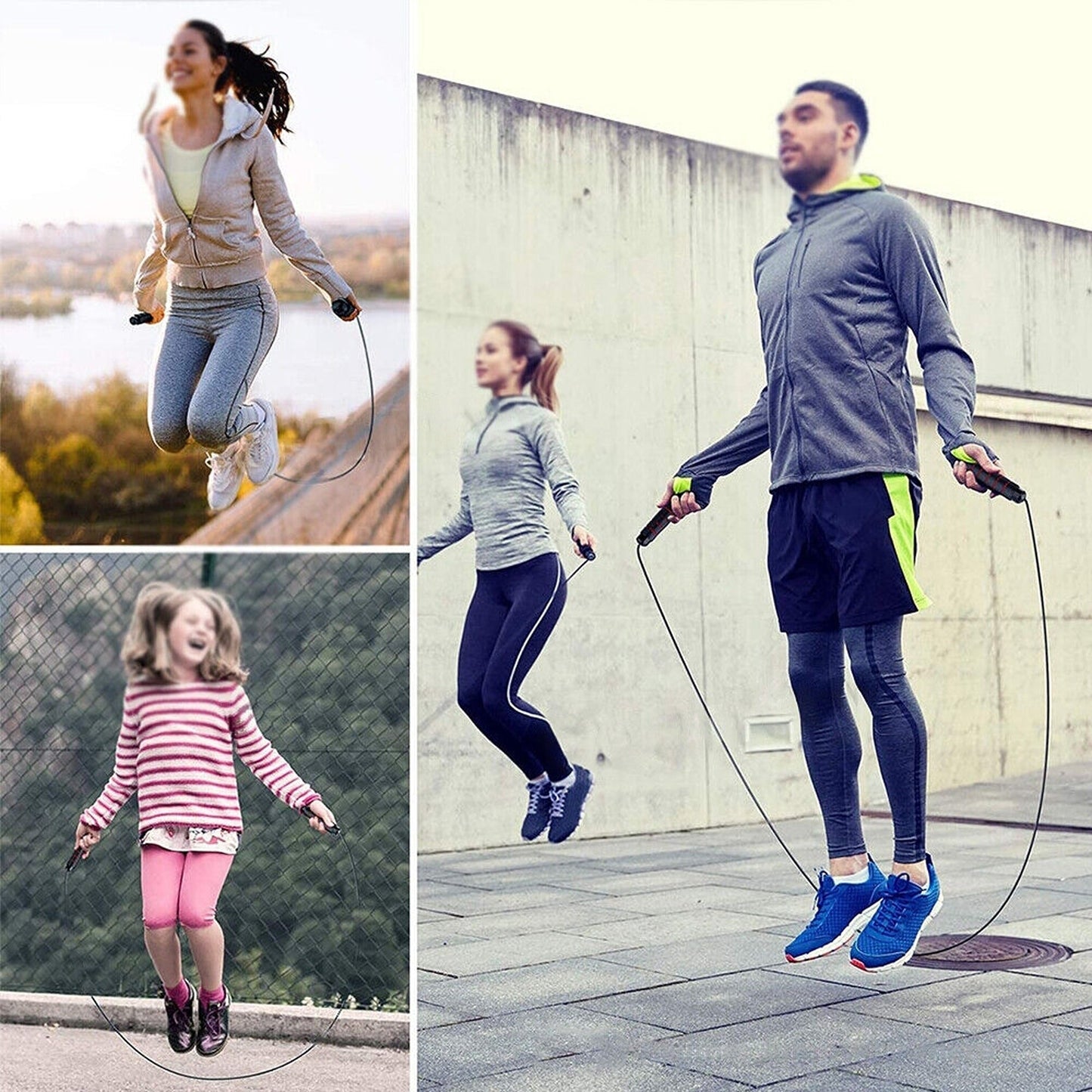 Adjustable Gym Boxing Jump Rope Steel Wire Speed Skipping