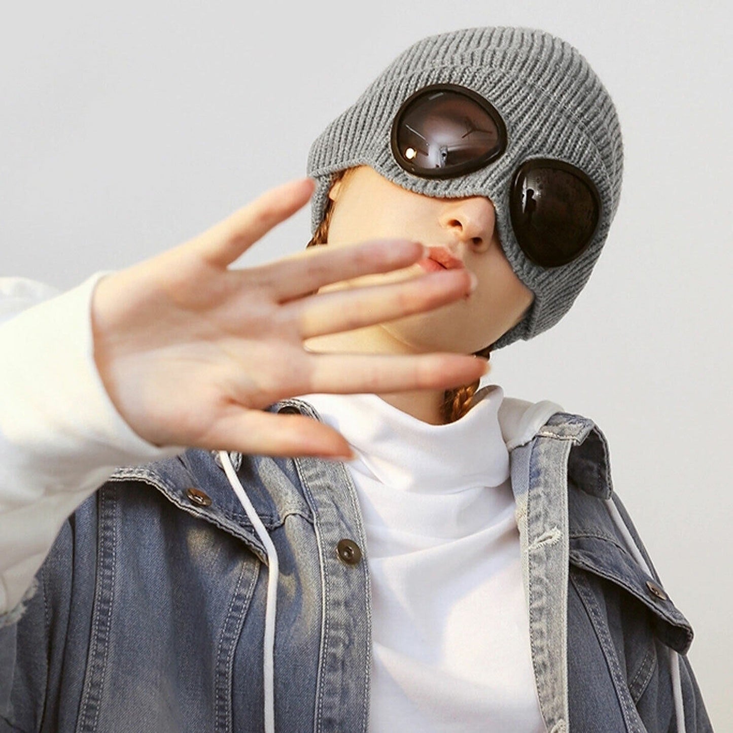 Chunky Beanie Hat for Men and Women Winter Warm Windproof Woolen Knitted Skull Cap