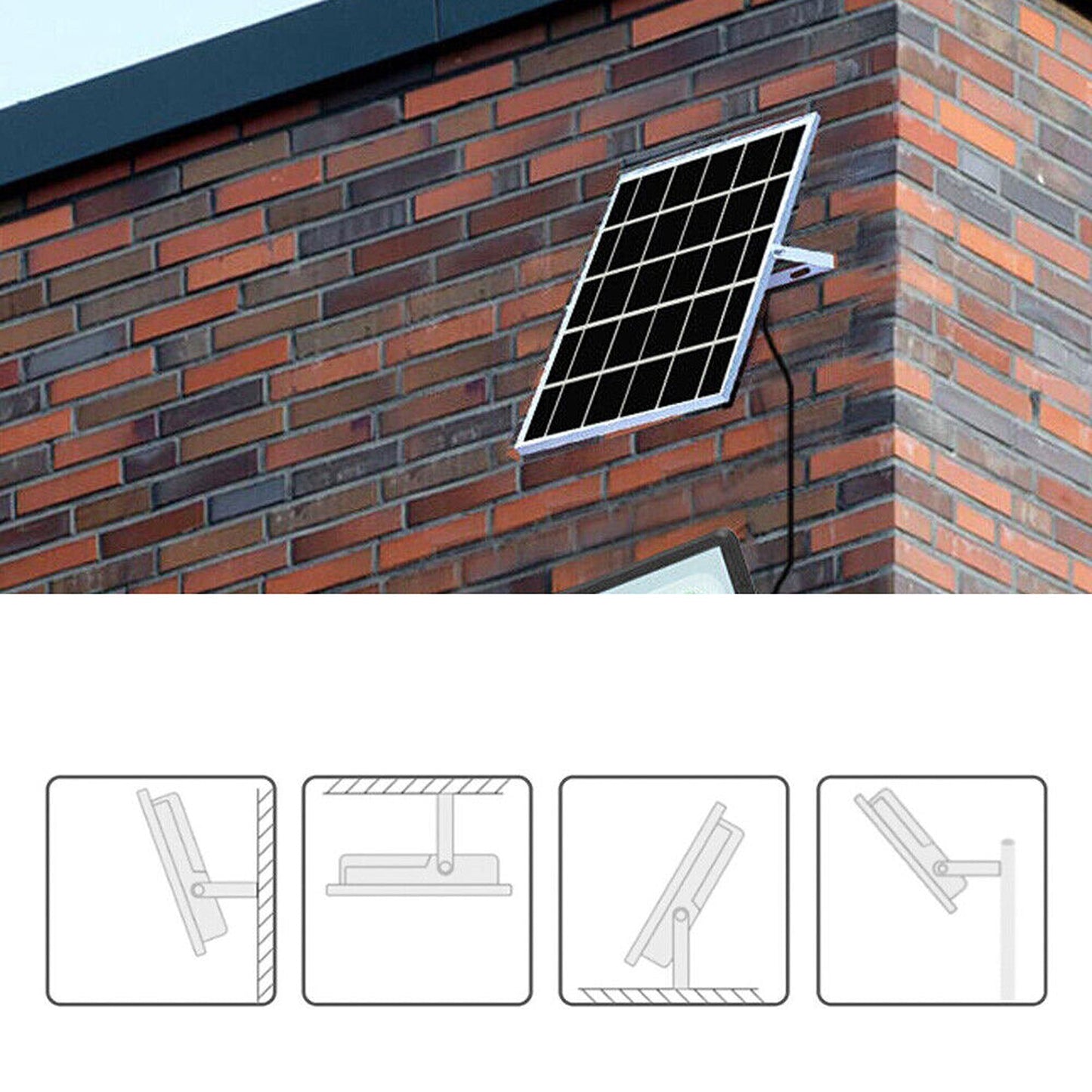 128 LED Motion Sensor Solar Street Light with Remote Control