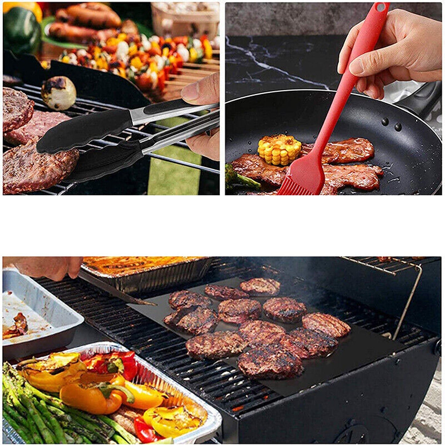 Reusable Non-Stick BBQ Grill Mat Perfect for Outdoor Cooking