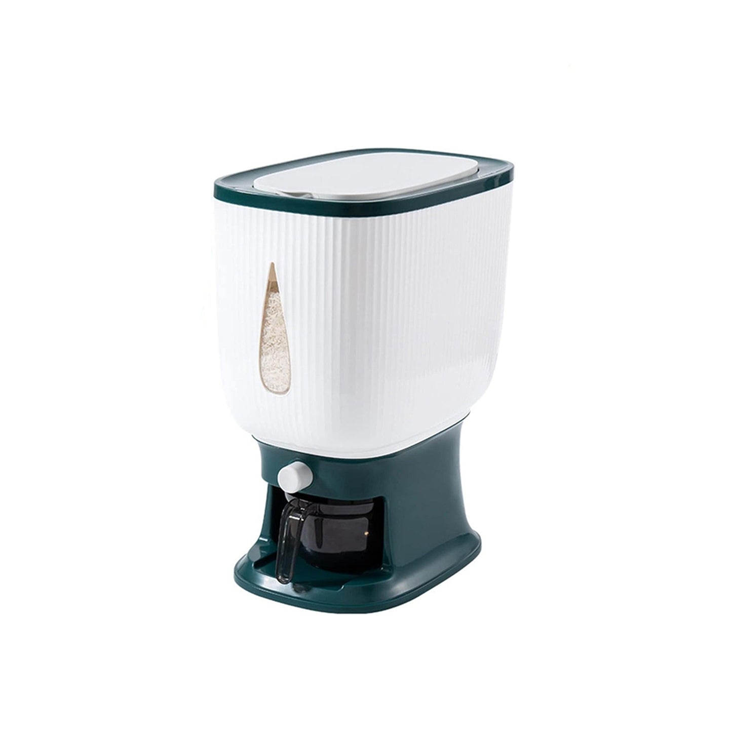 10kg Auto Grain Case Cereal Dispenser Kitchen Food Rice Storage Box
