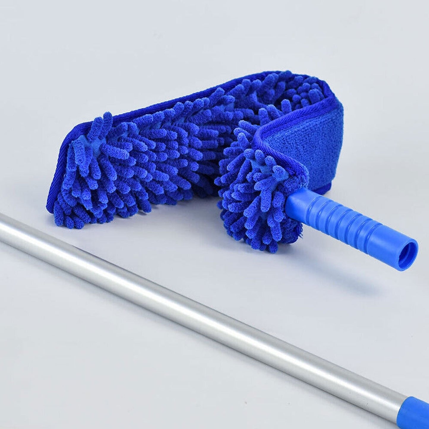 1 Set Flexible Duster Brush with Bendable Handle for Ceiling Fan Cleaning