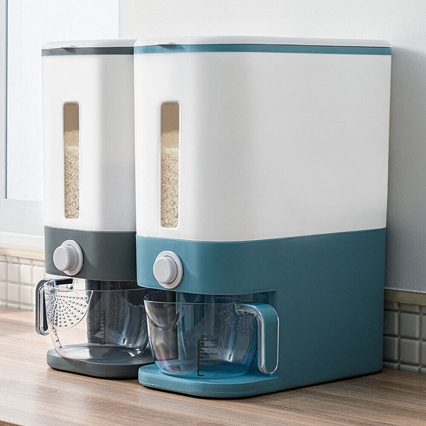 Rice Storage Container with Airtight Lid Ideal for Kitchen Organization