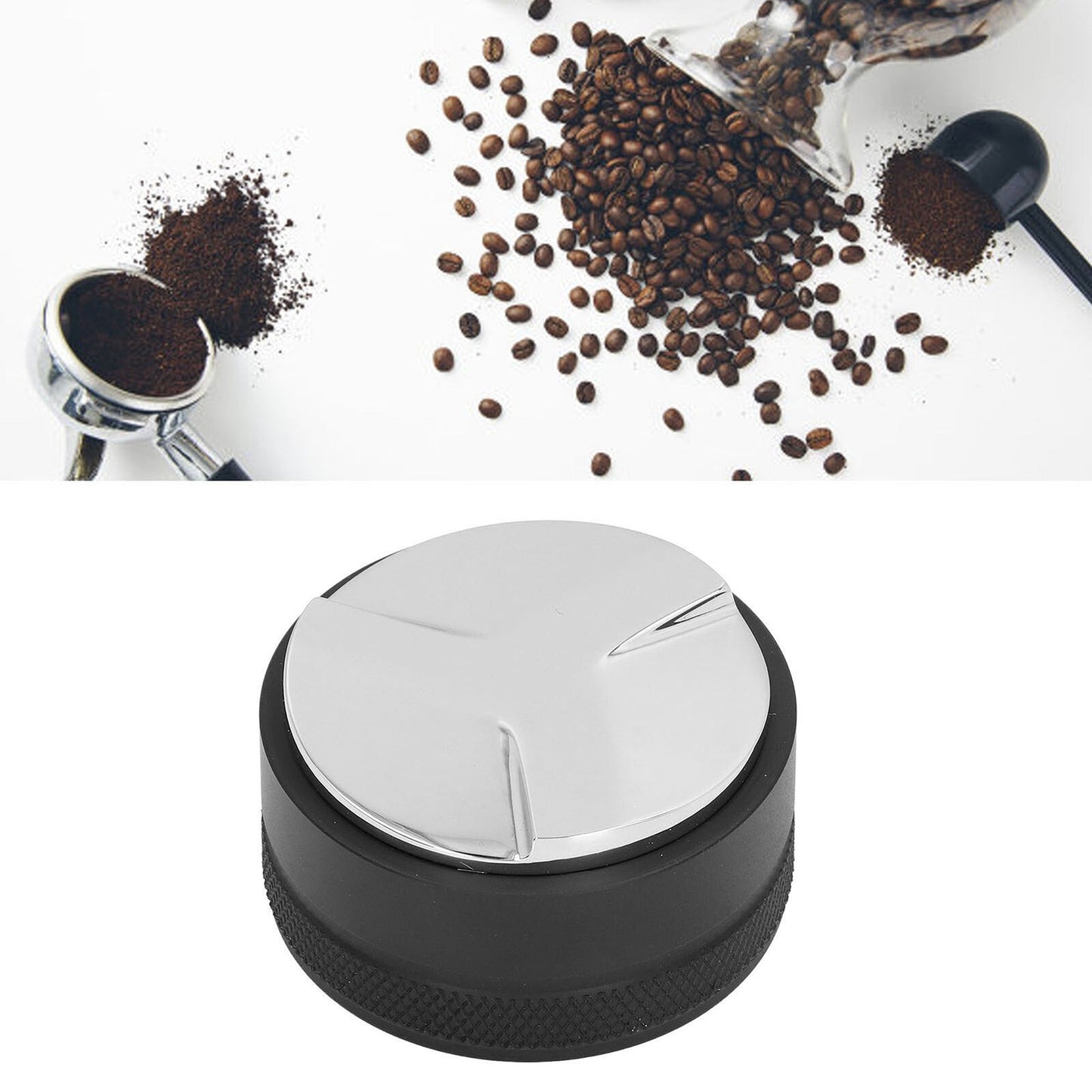 51mm Coffee Tamper Distributor Dual Head Espresso Leveler Tool