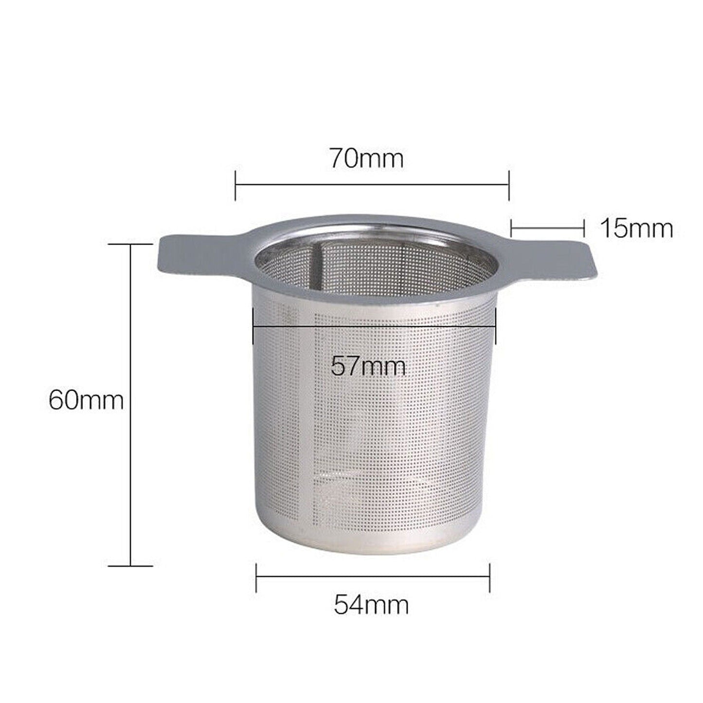 Tea Infuser Cup with Stainless Steel Mesh and Lid for Loose Leaf