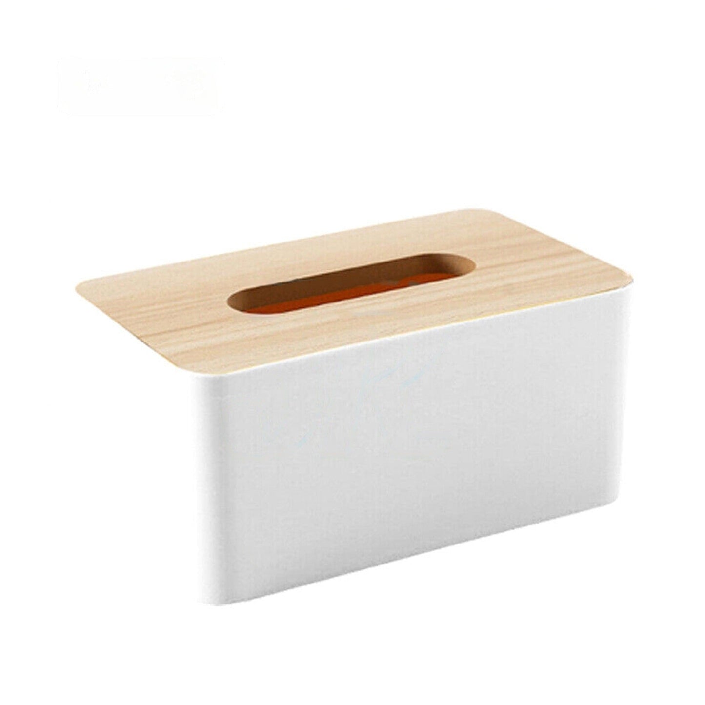 Wooden Tissue Box Cover Paper Napkin Storage Holder Dispenser