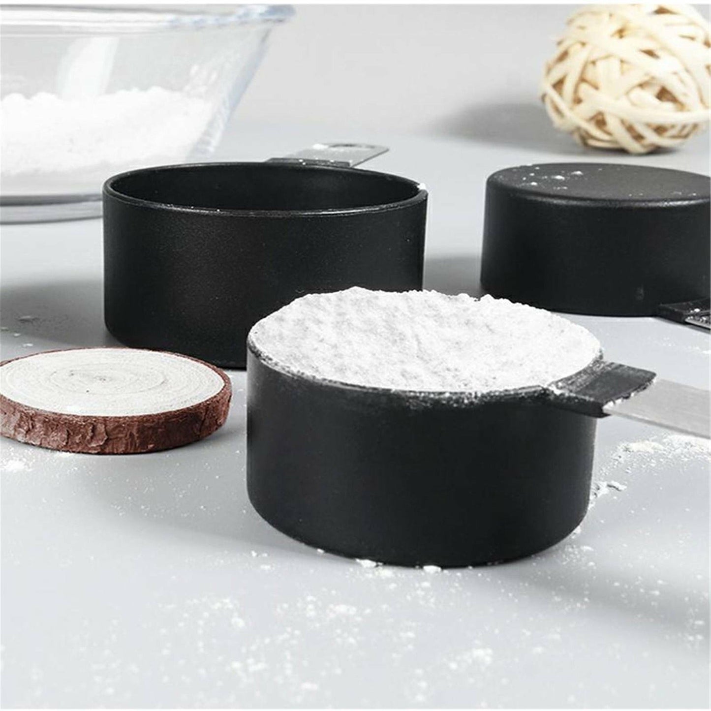 8pcs Stainless Steel Kitchen Measuring Cups and Spoons Set
