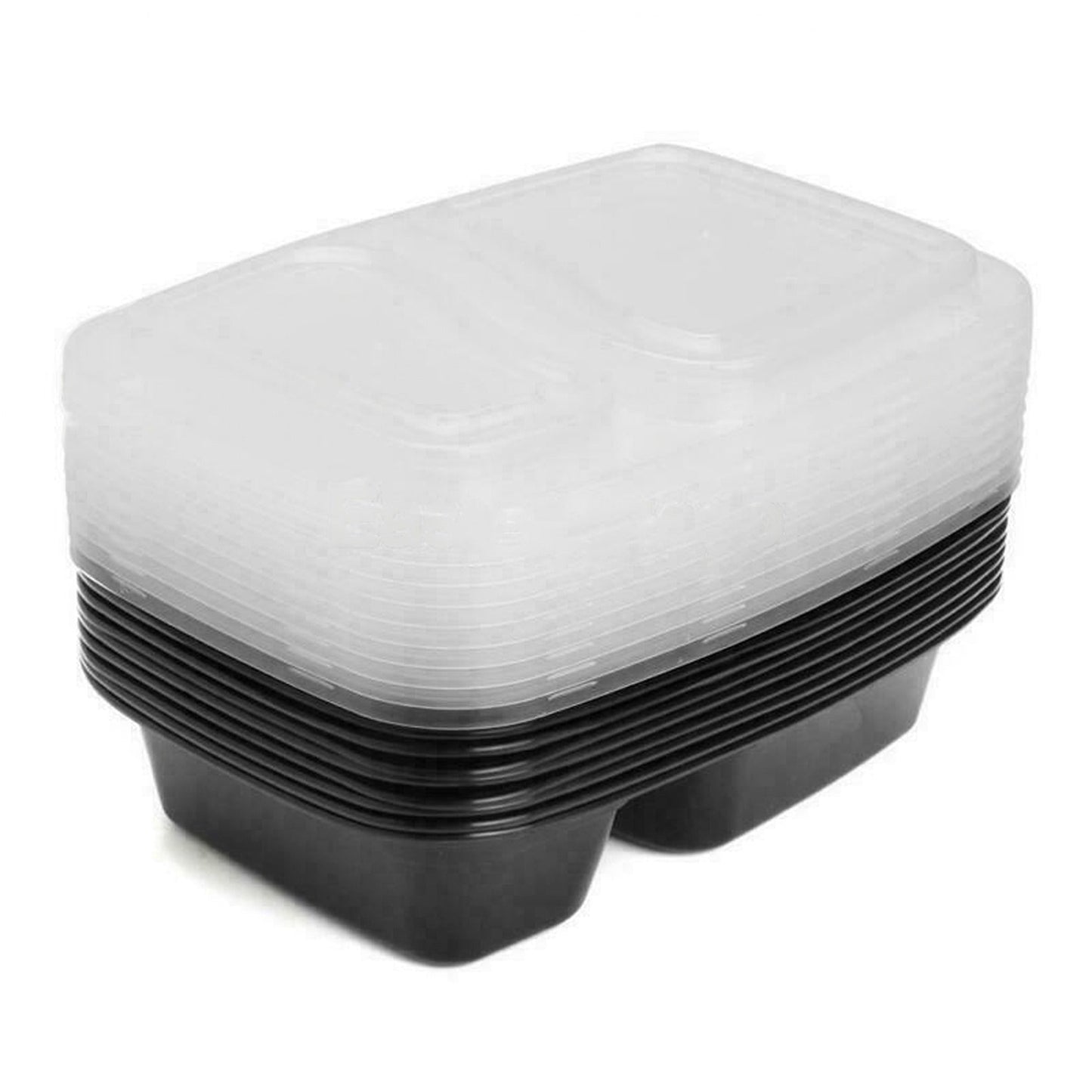 Microwavable Plastic Meal Prep Containers Take Away Food Boxes 10 to 30pcs