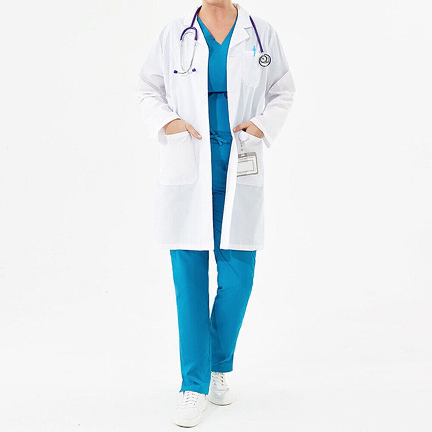 Lab Coat for Warehouse Hygiene and Food Industry White