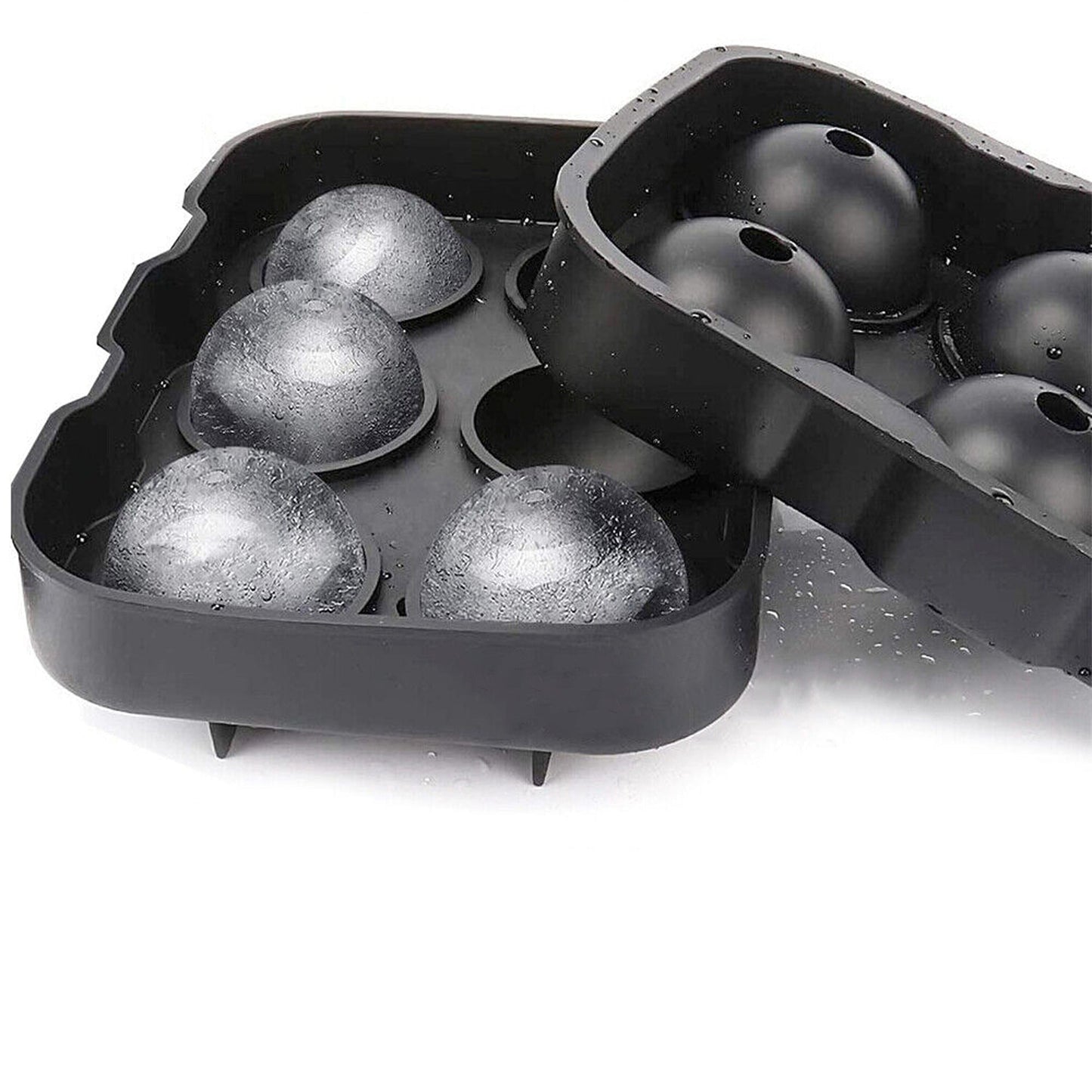 Whiskey Ice Sphere Mould Large Round Silicone Tray Ball Maker