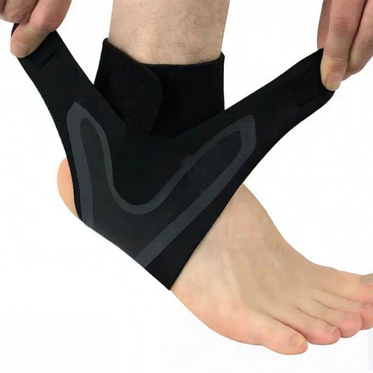 Right Ankle Support Brace Adjustable Sports Elastic Protector Wrap