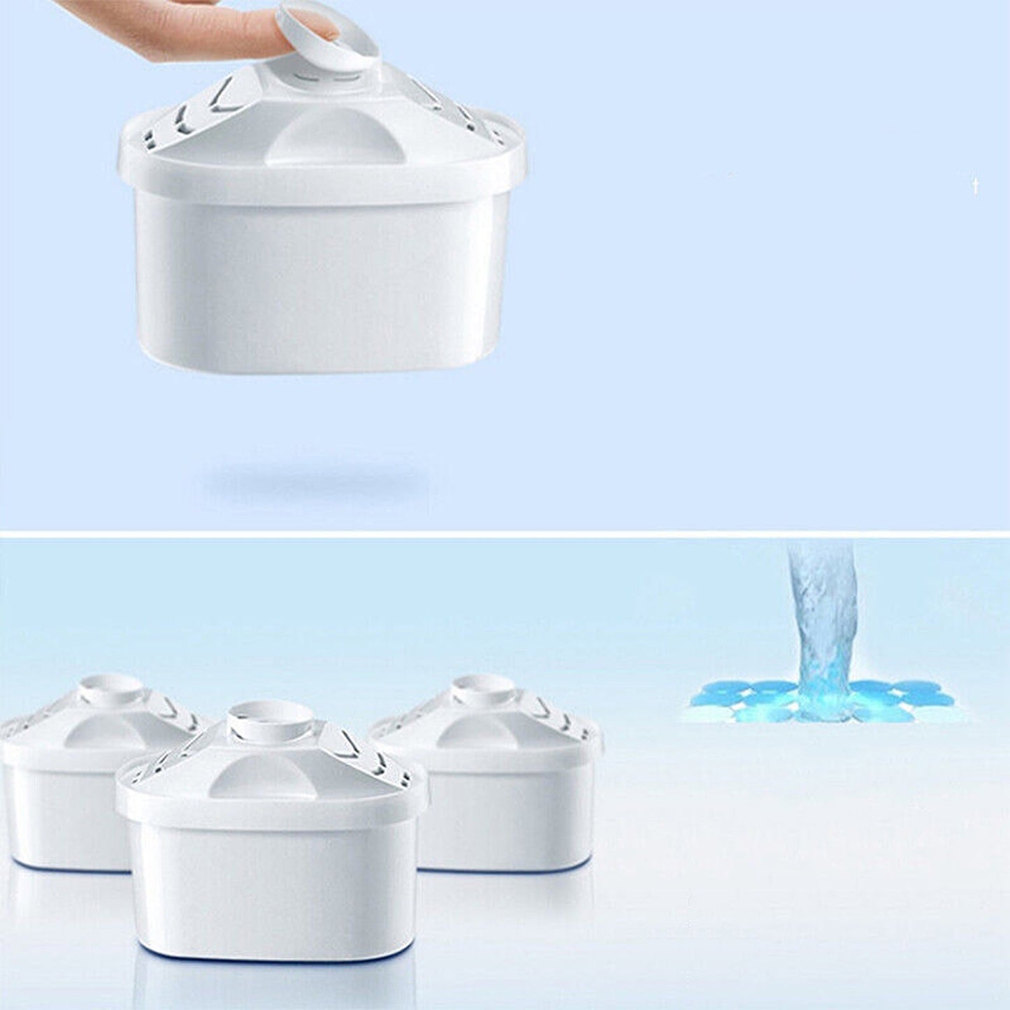 6pcs Replacement Water Filter Cartridges for BRITA Maxtra Plus