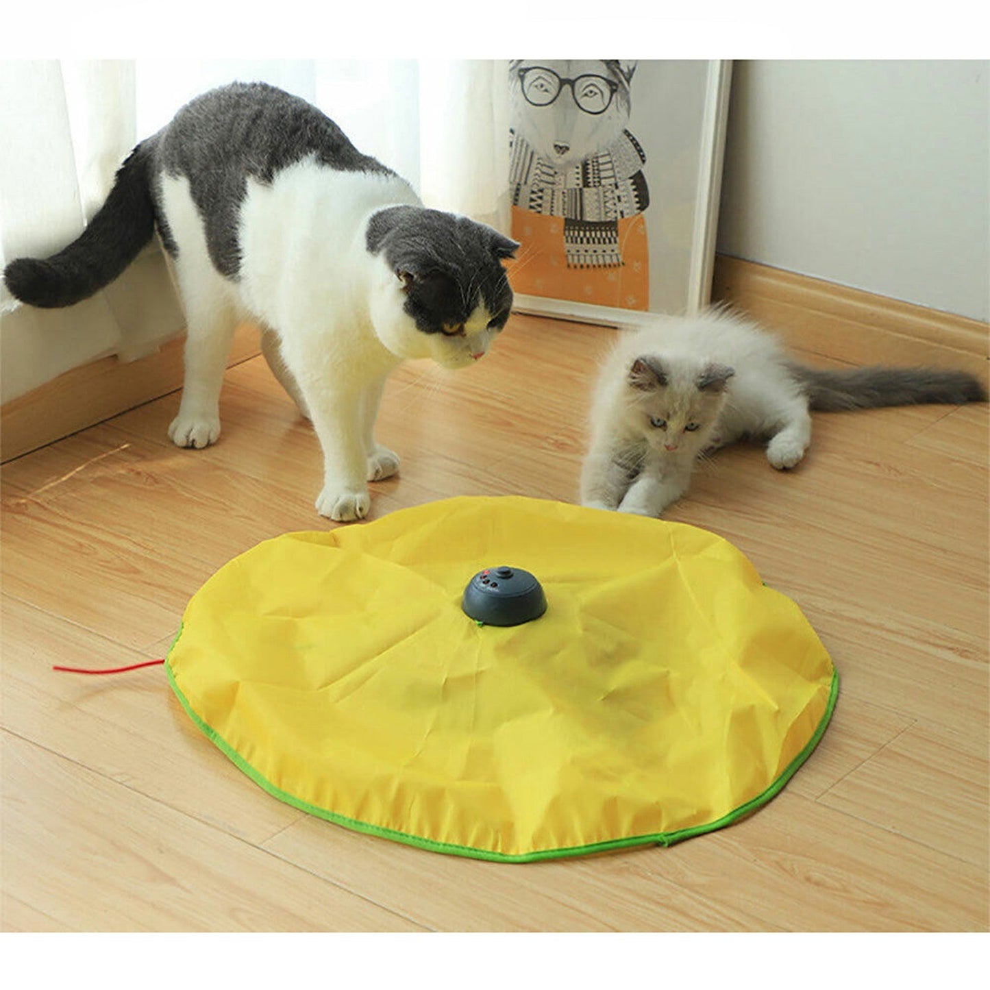 Interactive Cat Toy with Rotating Mouse Electronic Puzzle for Pets