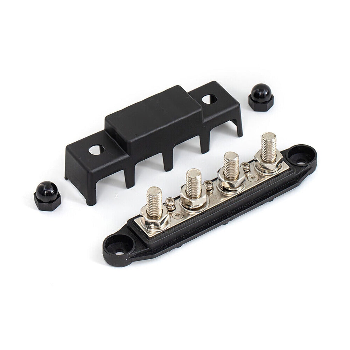 2pcs 4 Post Power Distribution Block 250A 12V-48V DC Terminal