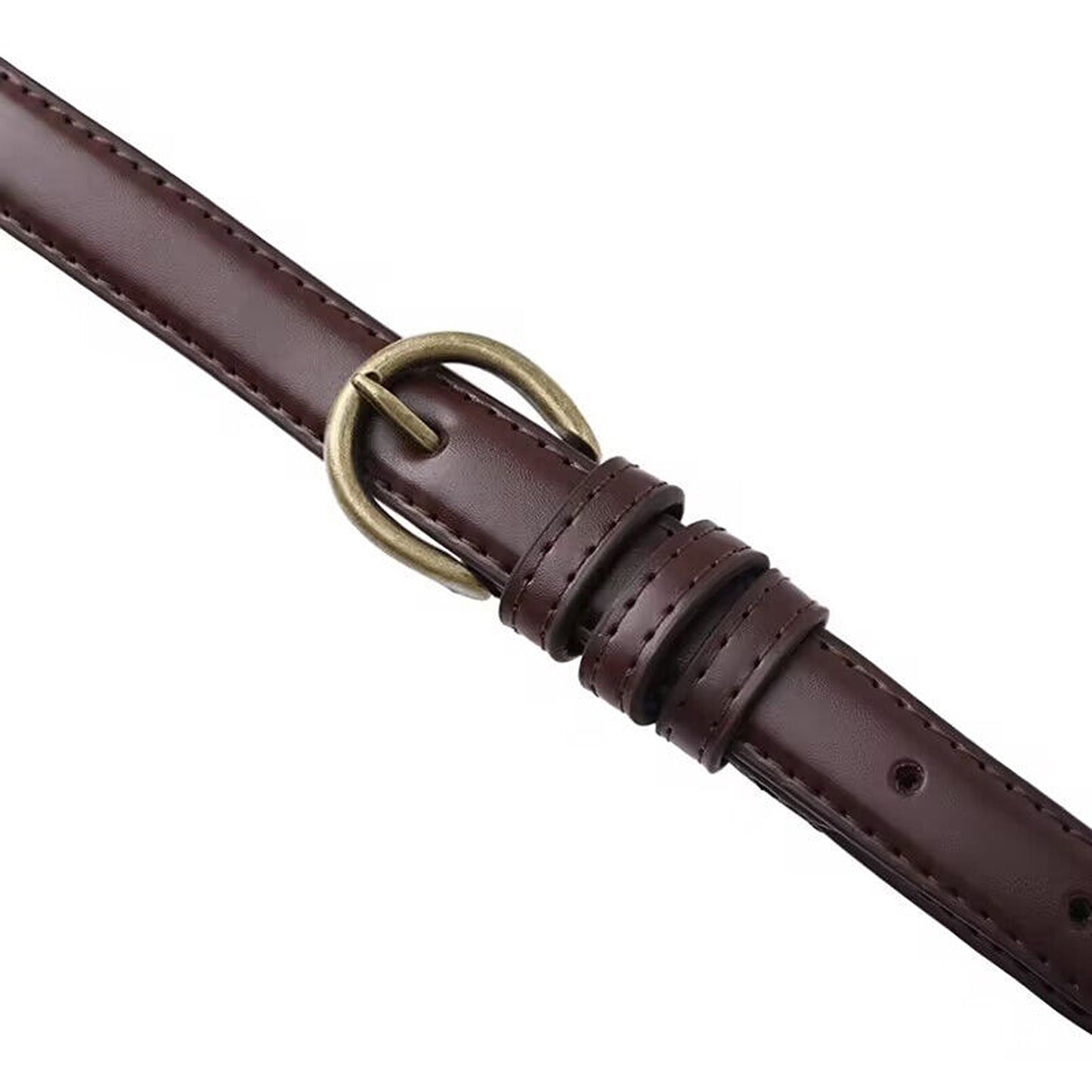 Women Decorative Thin PU Leather Belt for Jeans and Dresses