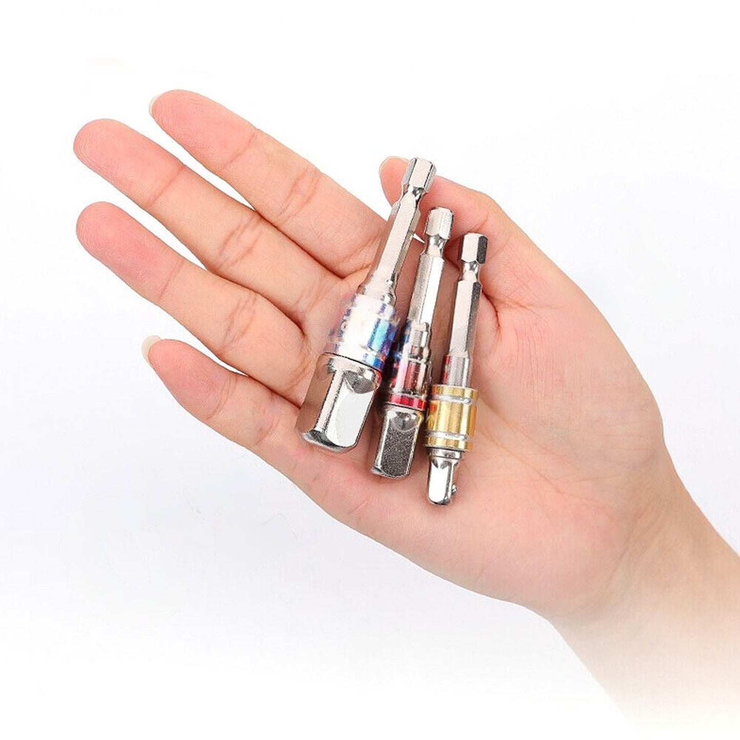 3pcs Impact Driver Socket Adaptor Set Hex Shank Drill Bits