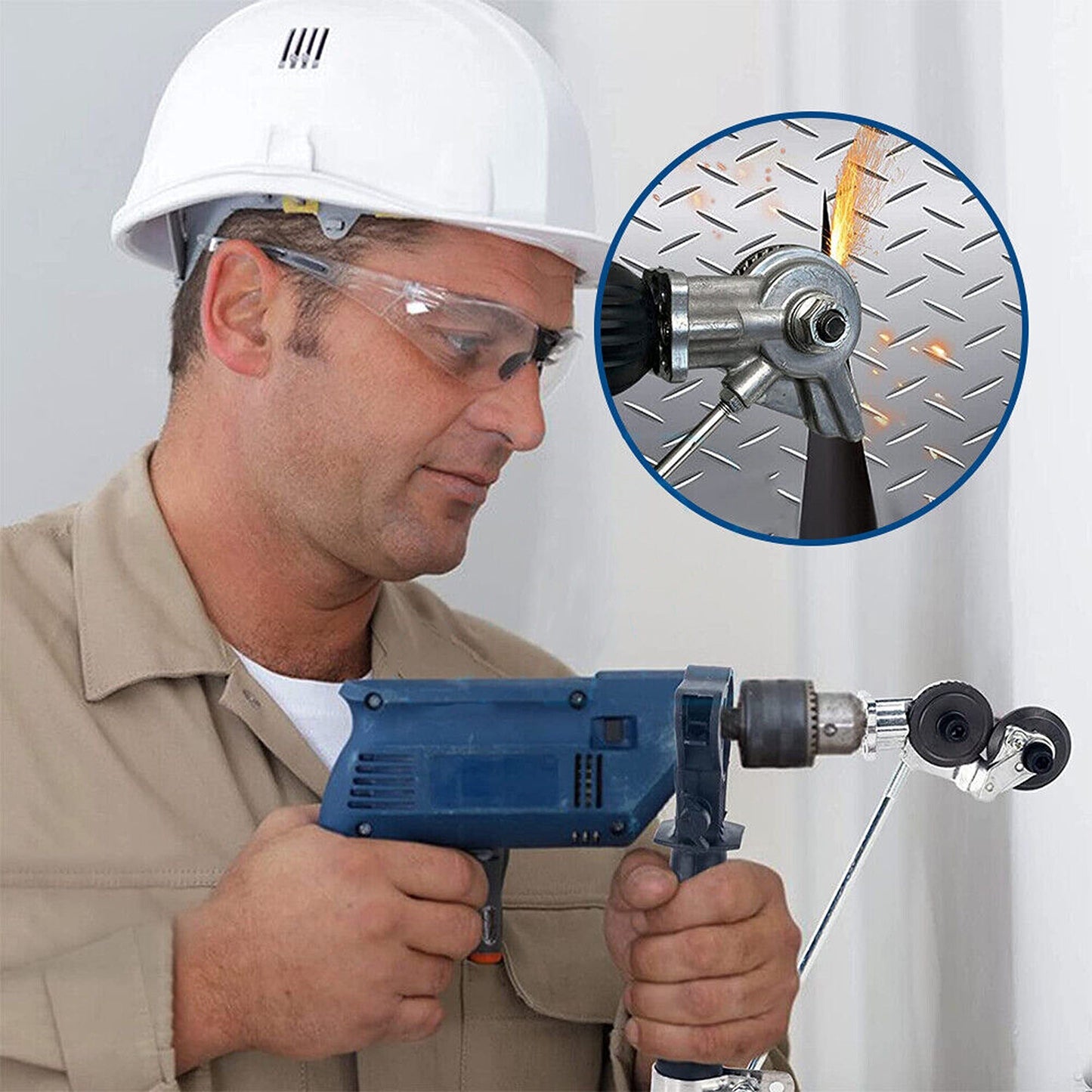 Electric Drill Plate Cutter Shears Attachment for Metal Cutting