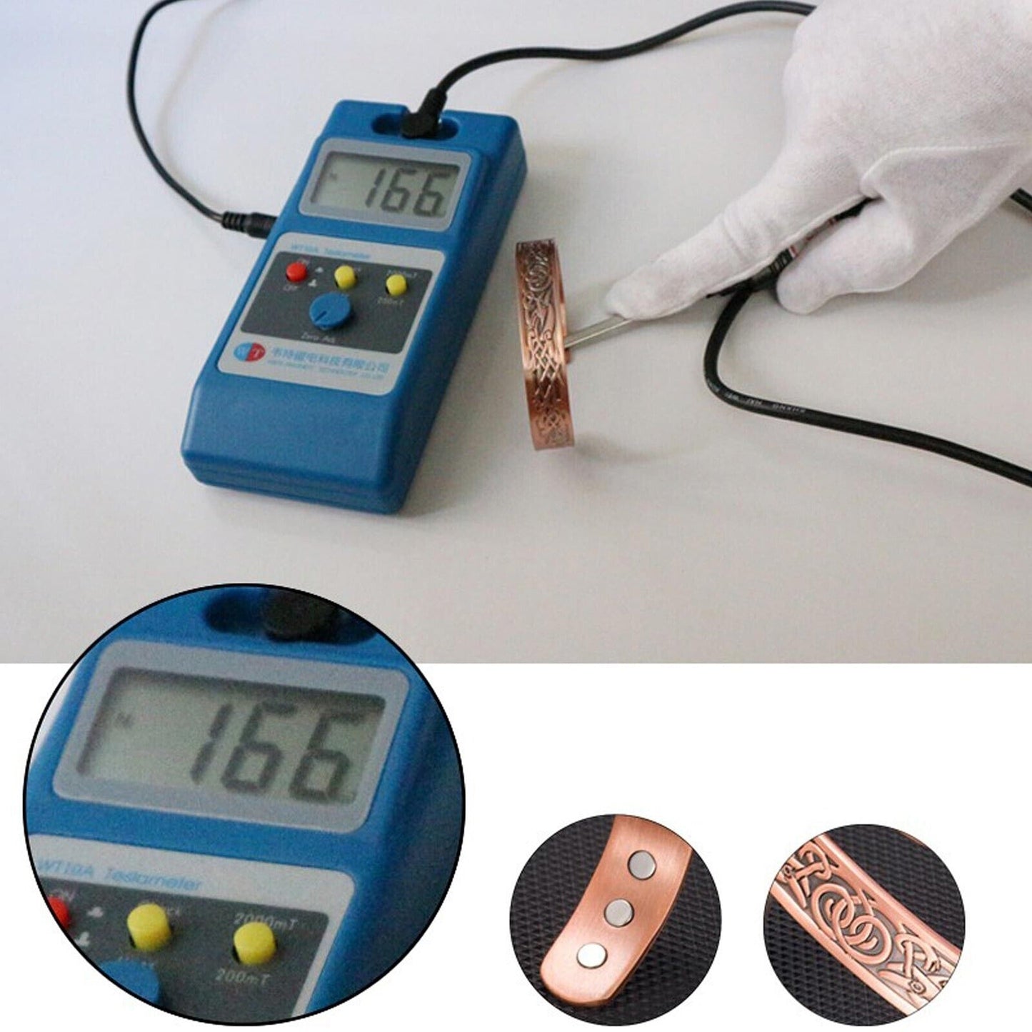 Magnetic Copper Bracelet for Arthritis Pain Relief Therapy Cuff