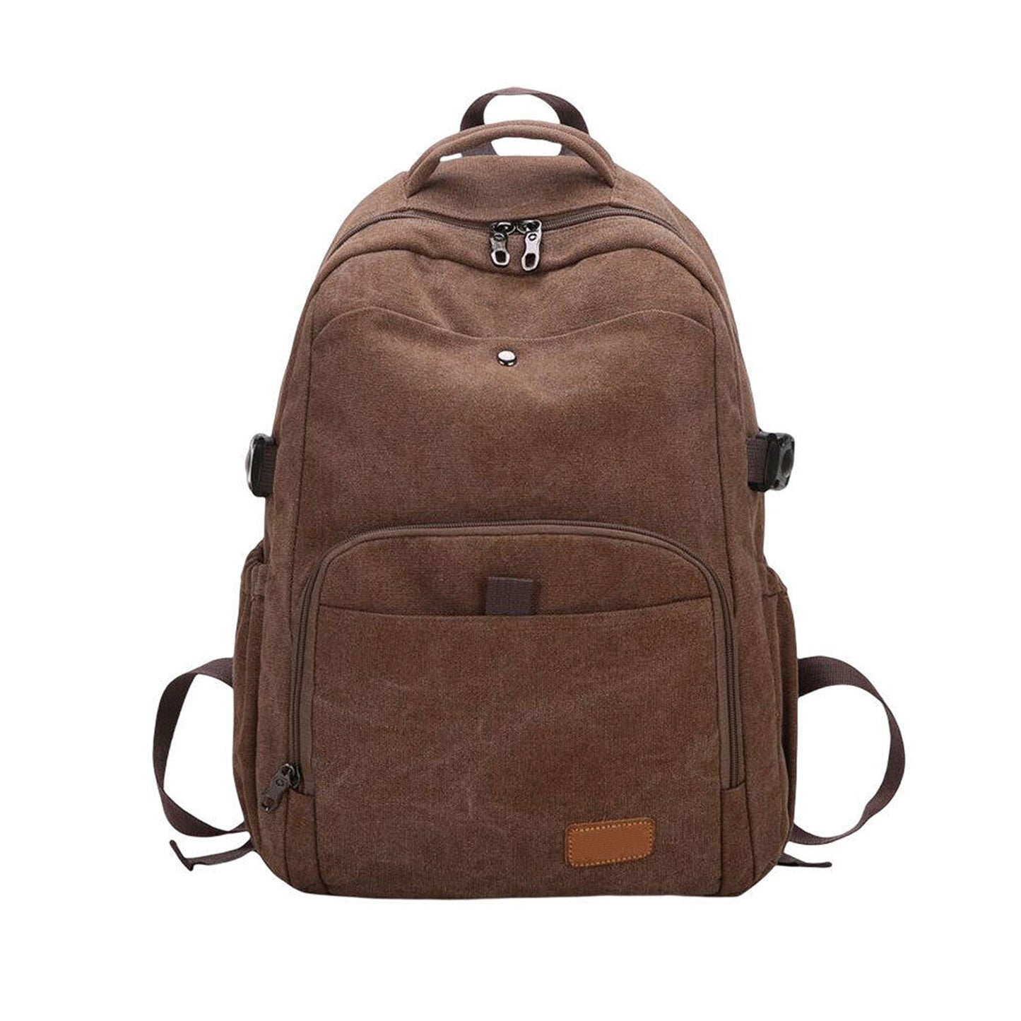 Unisex Vintage Canvas Backpack for Laptops Rucksack for School and Travel