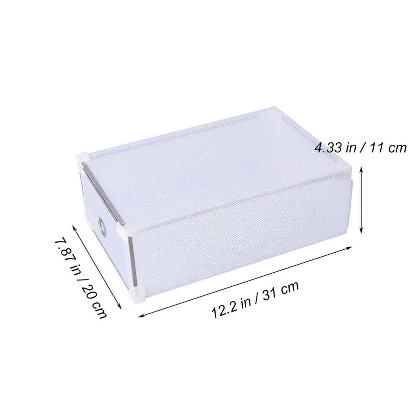 Stackable Transparent Footwear Storage 6 to 20pcs Foldable Drawer