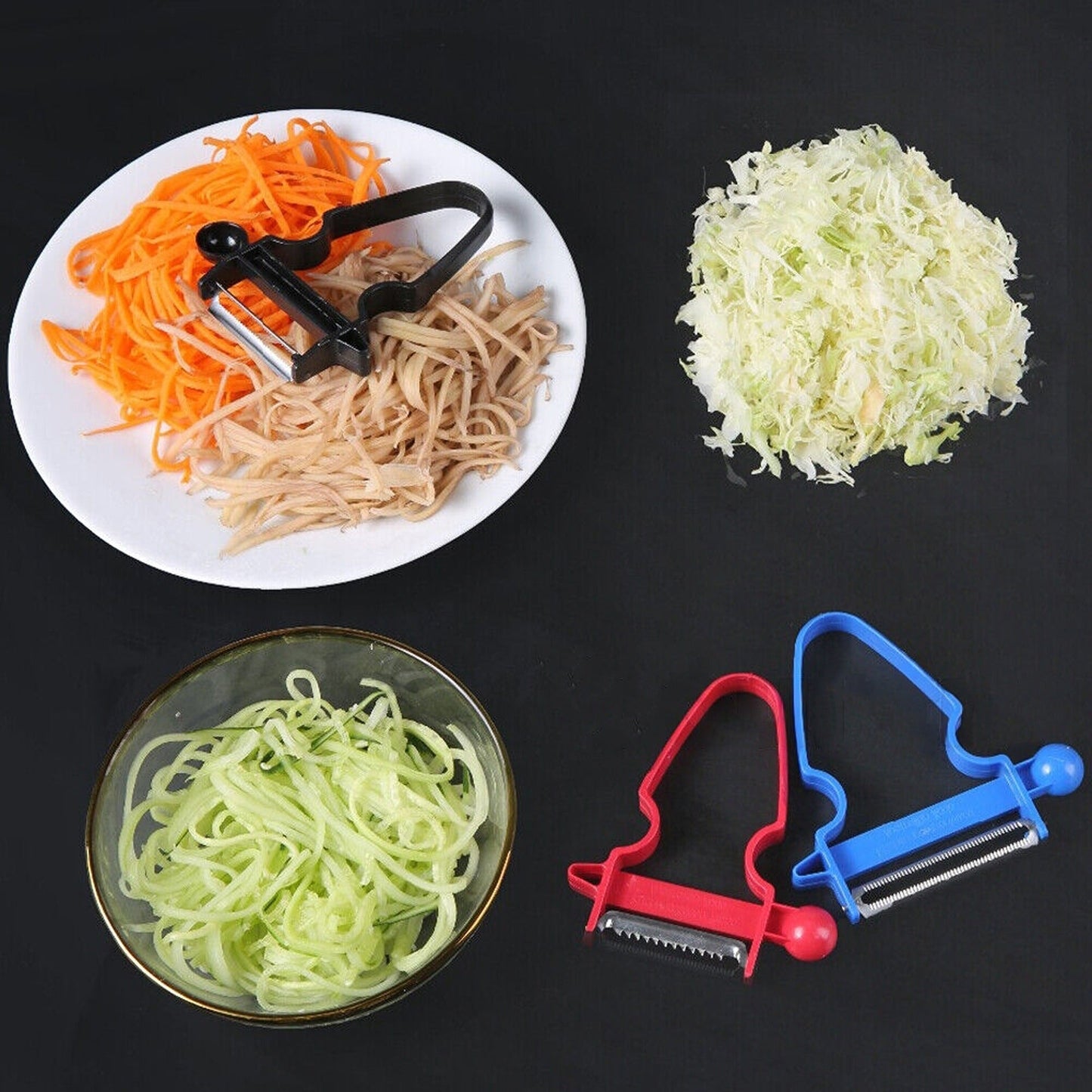 3pcs Original Magic Trio Peeler Set Vegetable Cutter Shredder Slicer