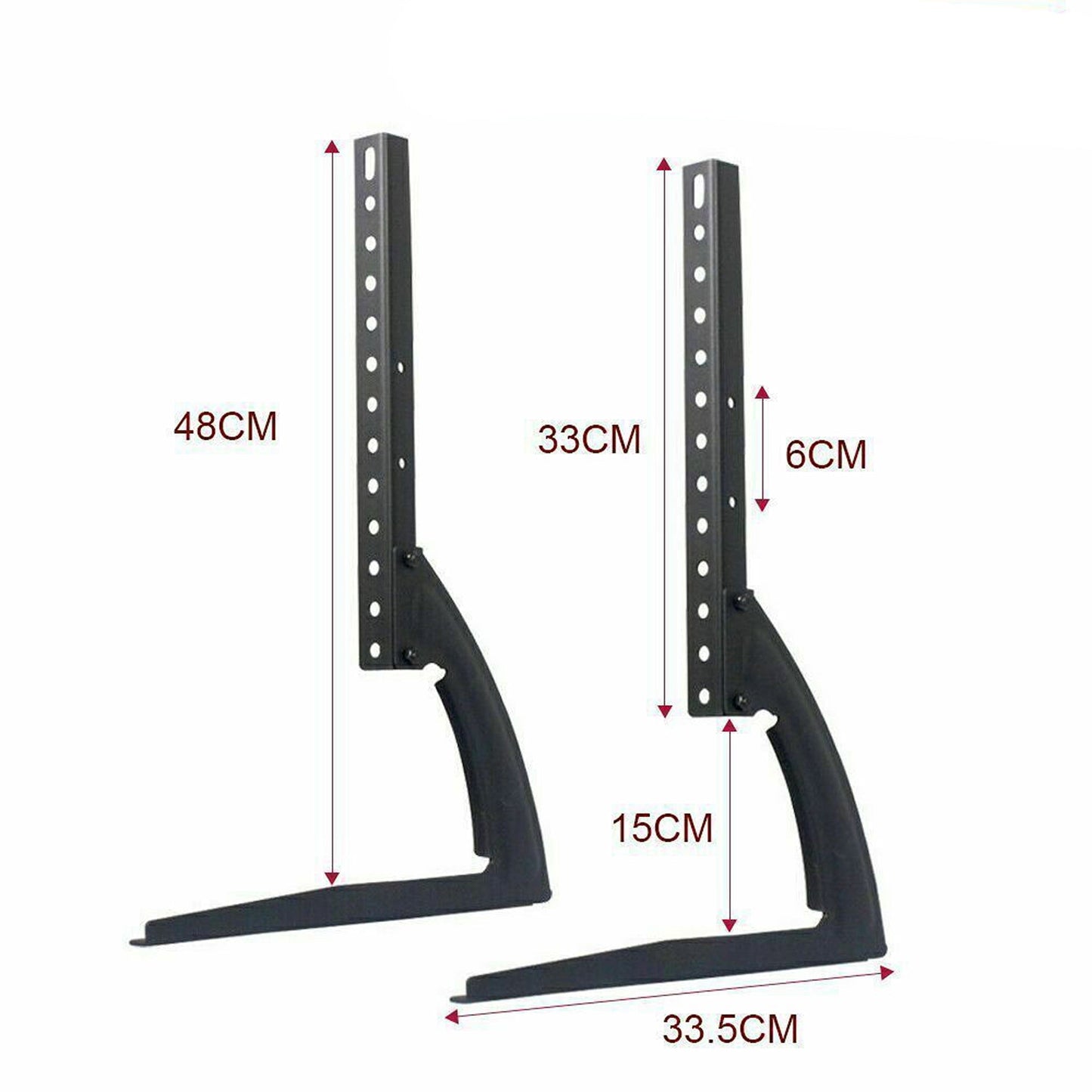 Universal Stand Legs Pedestal Bracket Mount Base For 14 To 75in TV Screen