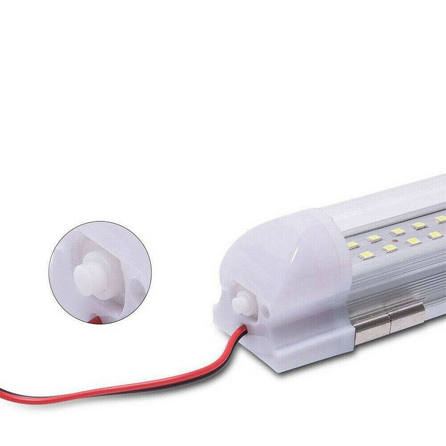 4pcs 12V LED Interior Light Bar Strip with Switch for Car Van and Bus