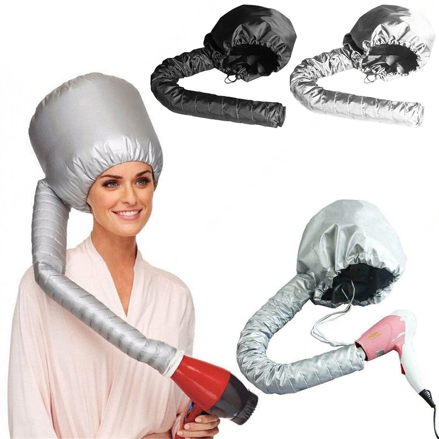 Soft Bonnet Hair Drying Cap Women Blow Dryer Hood for Home Hairdressing