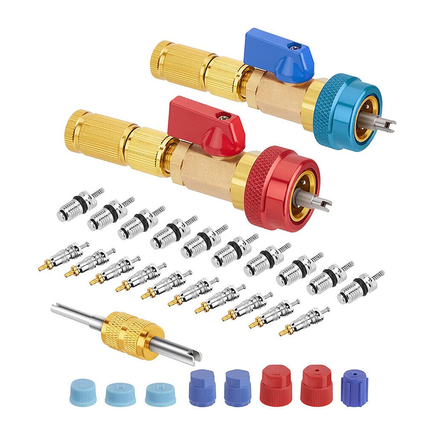 Car AC R134A Valve Core Removal Tool Set