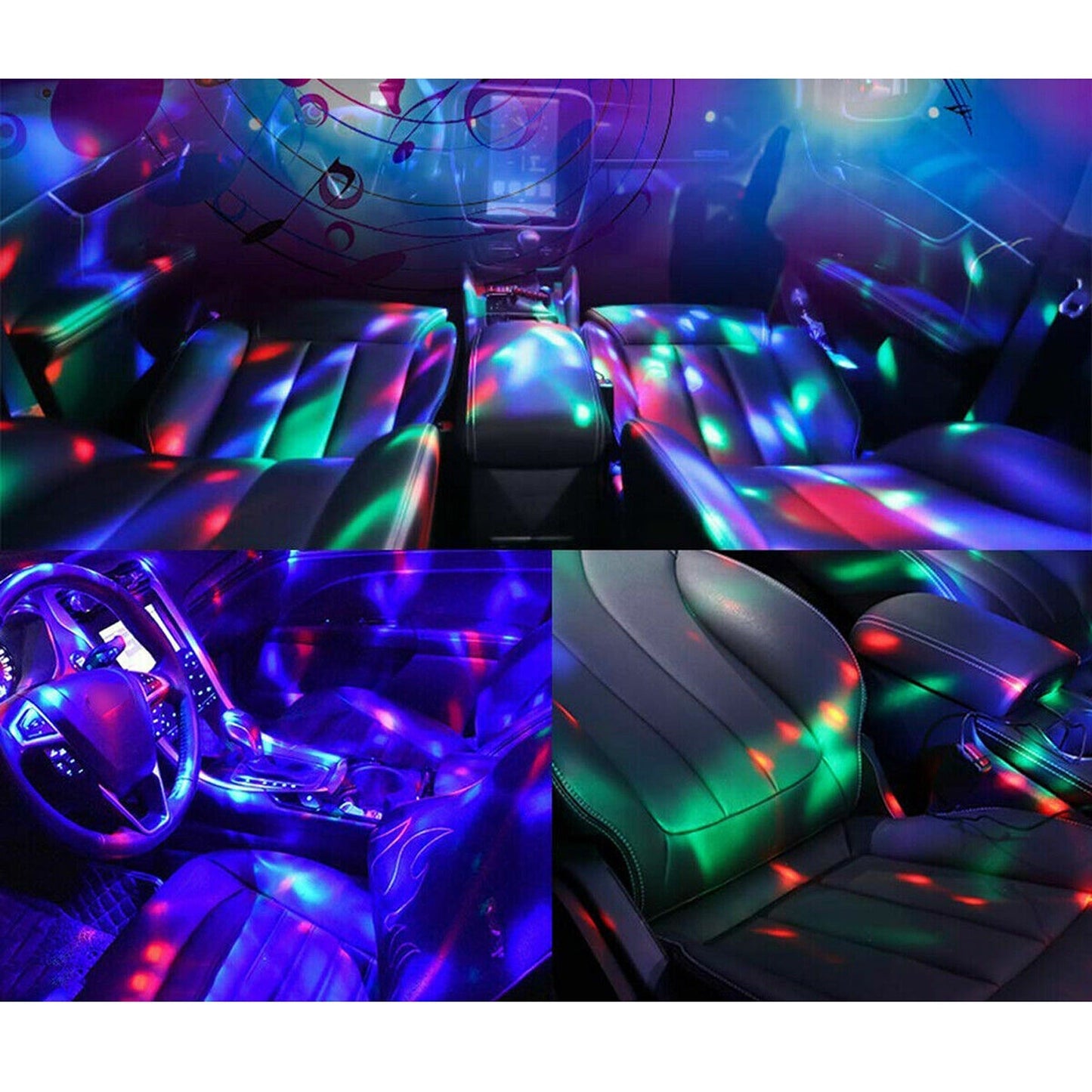 Portable LED Strobe Lamp Mini USB Disco Ball Party Light for DJ Stage