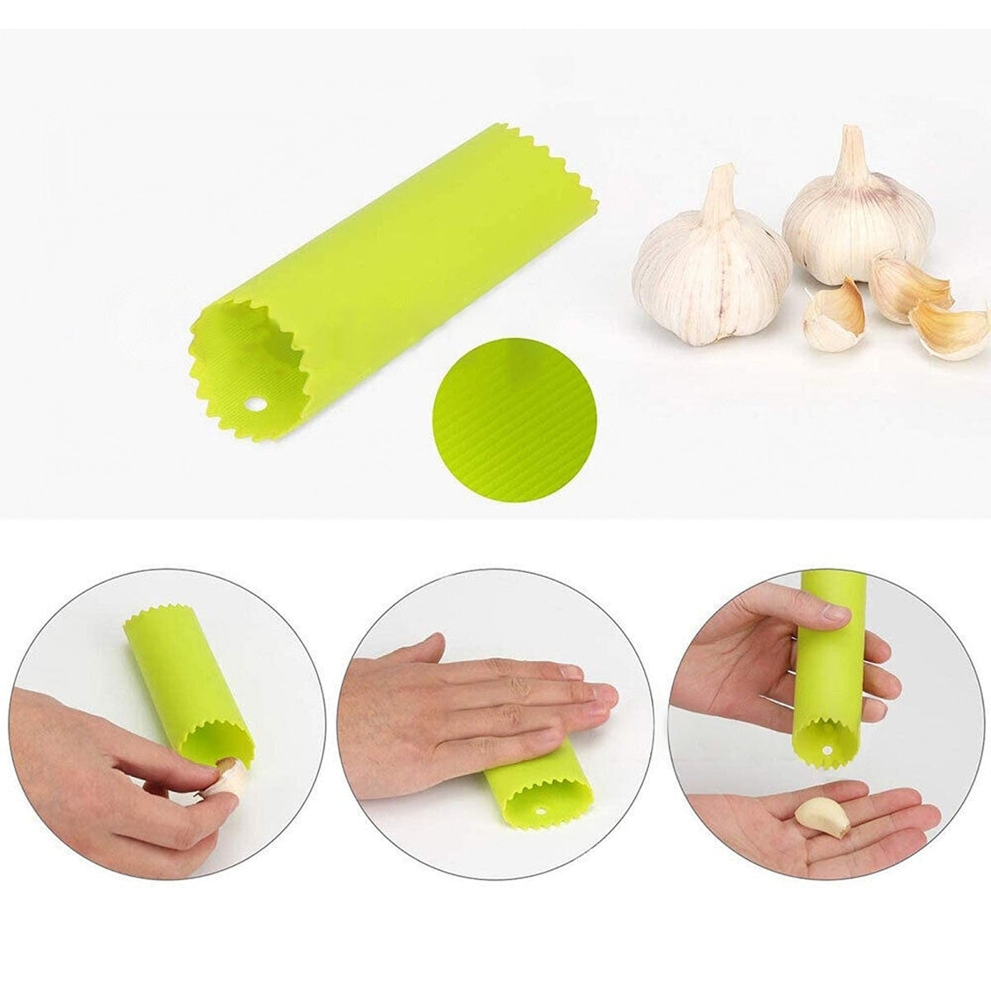 Easy Kitchen Silicone Garlic Peeler Practical Stripper Tube Tool